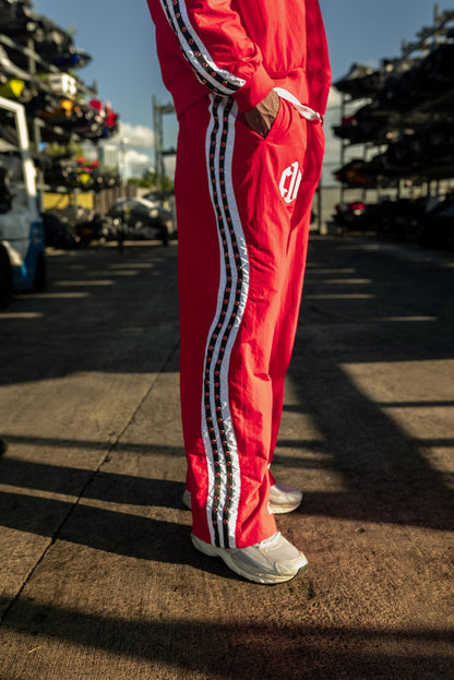 Red Letters x Cam Newton Rhinestone Hoodie - Red by Denim Exchange