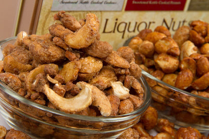 Beer & Bourbon Liquor Nuts Gift Tin for Men - 3 Spirit-Inspired Flavors