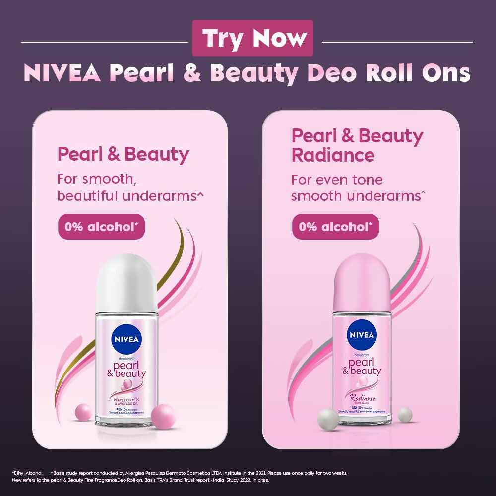 Nivea Deodorant Roll On Pearl &amp; Beauty Fine Fragrance For Women
