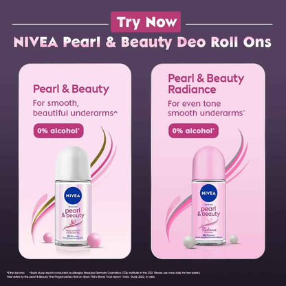 Nivea Deodorant Roll On Pearl &amp; Beauty Fine Fragrance For Women