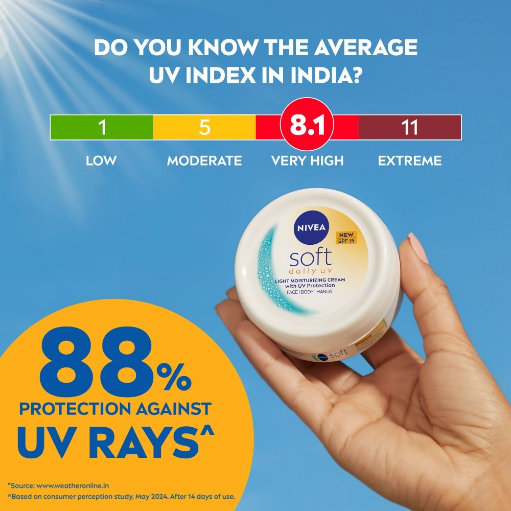 Nivea Soft Daily UV Light Moisturising Cream
