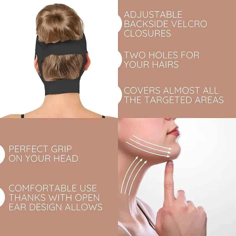 FaceSculpt™ V Line Slimming Mask – Double Chin Reduction, Jawline Contouring &amp; Skin Firming