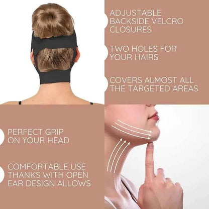 FaceSculpt™ V Line Slimming Mask – Double Chin Reduction, Jawline Contouring &amp; Skin Firming