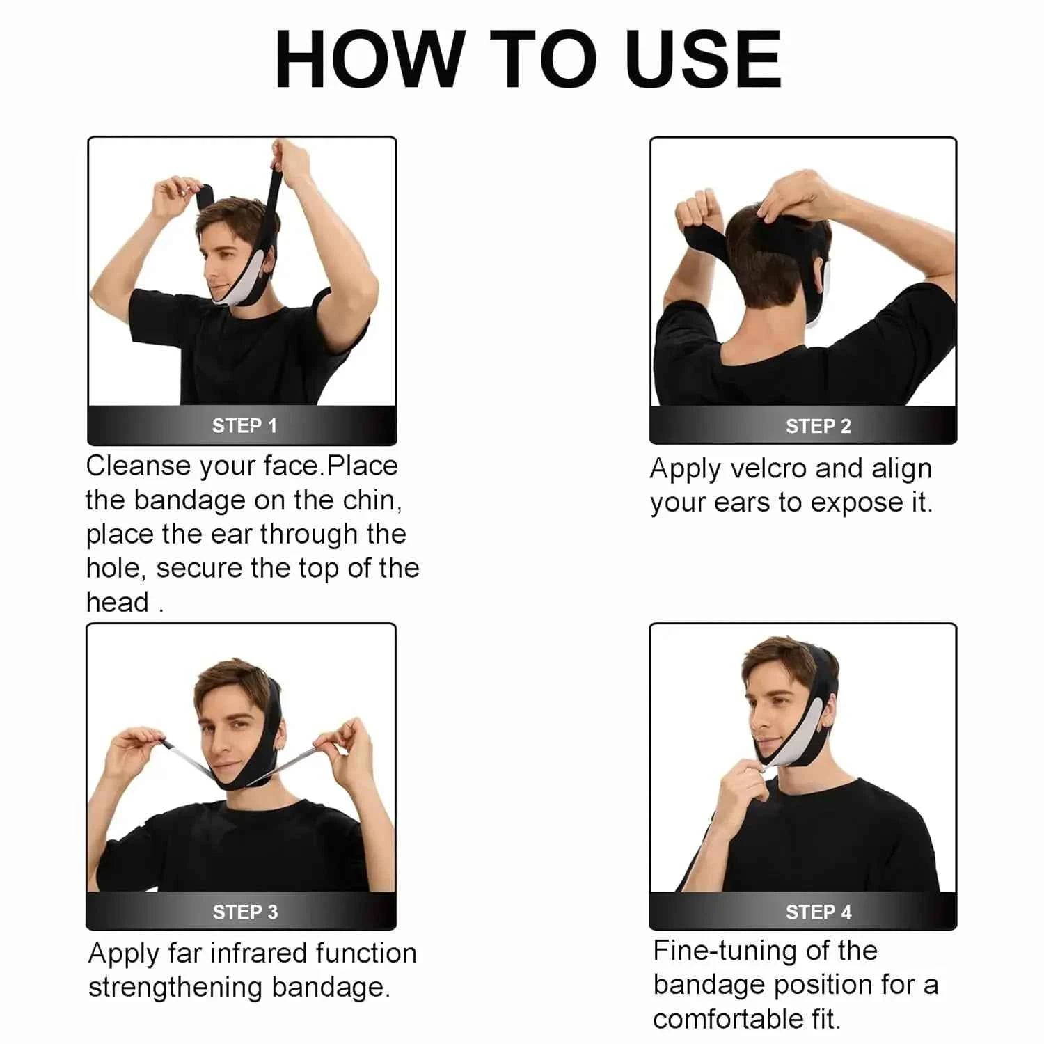 FaceSculpt™ V Shaped Face Mask – Double Chin Support, Jawline Lift &amp; Skin Firming