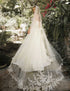 Spring Bouquet Bead Edge Cathedral Veil by DiscountDressShop