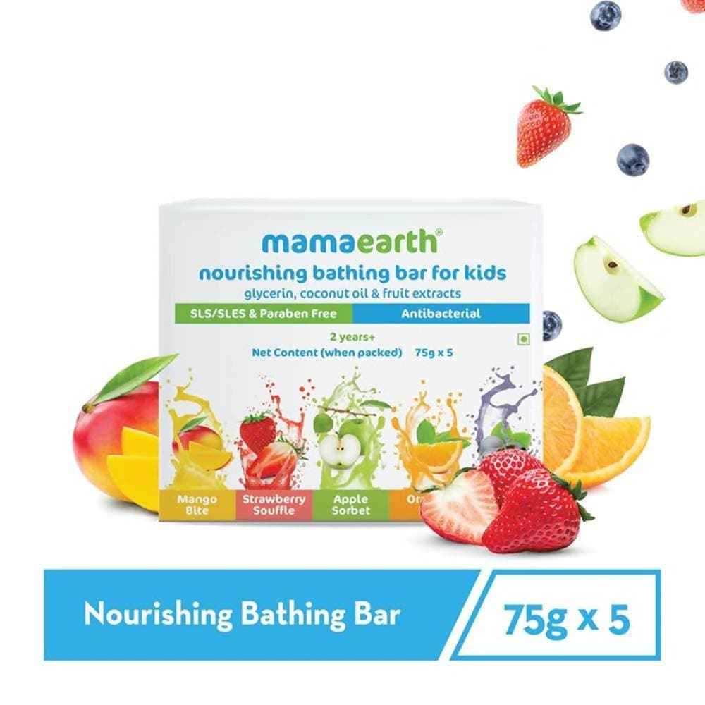 Mamaearth Nourishing Baby Bathing Bar Soap For Gently Cleanses, Retains Moisture, Fruity Essence