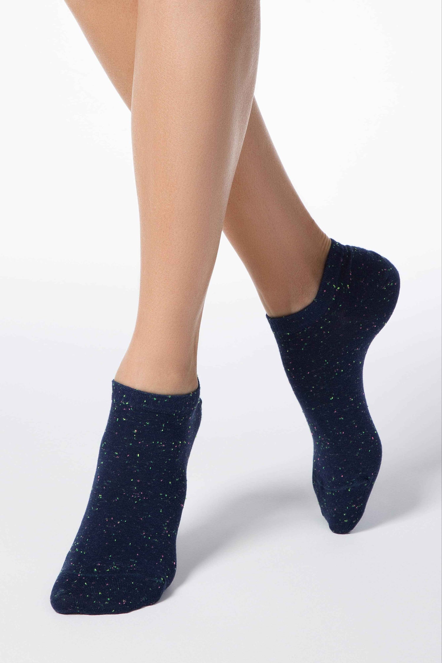 Cotton Ankle Socks Conte Active - 085 Knitted Colorful Pixels