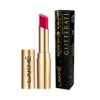 Lakme Glitterati Collection Shine Lipstick - Pink Rose