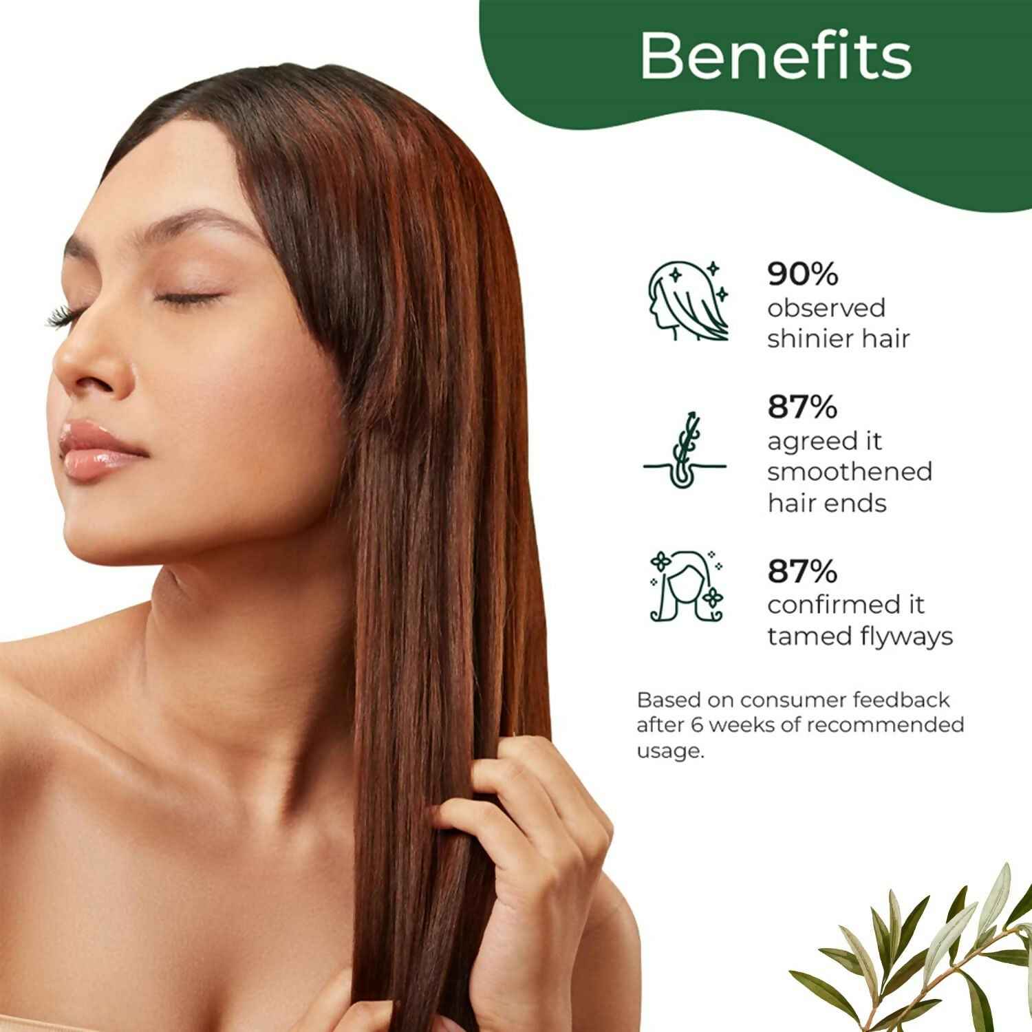 Pilgrim Amazonian Patuá &amp; Hyaluronic Acid Smoothening Hair Serum For Dry &amp; Frizzy Hair, For Hair Smoothening