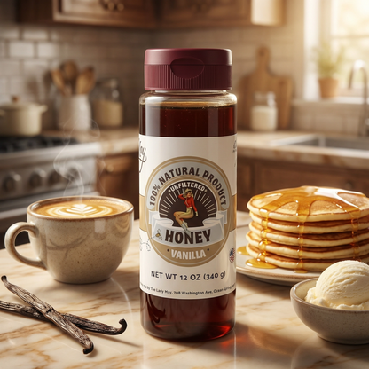 Honey Trio 3-Pack Gift Set - Raw, Hot &amp; Vanilla Honey | Small Batch Farm Grown | Lady May by The Lady May