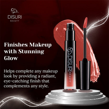 DISURI Beauty Glossy Blast Lip Gloss - Coral Rose (M32)