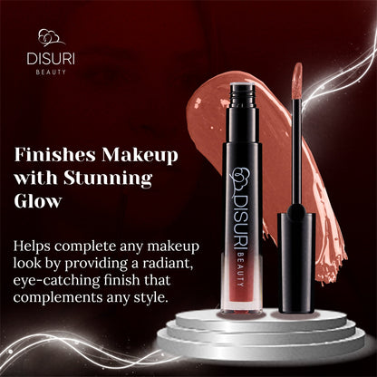 DISURI Beauty Glossy Blast Lip Gloss - Hot Cocoa (M11)