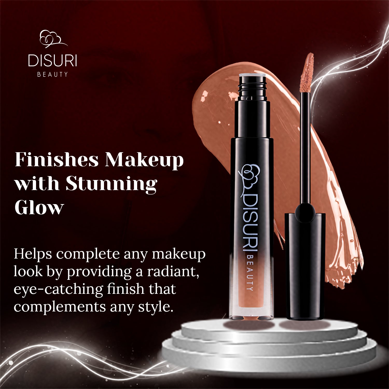 DISURI Beauty Glossy Blast Lip Gloss - Light Sauce (M52)