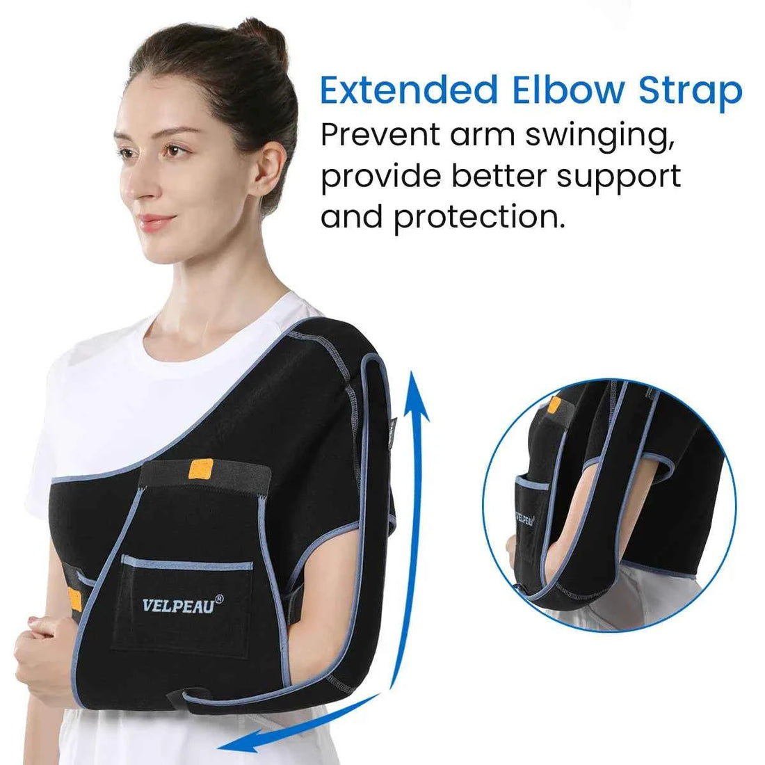Arm Sling for Elbow Injury with Adjustable Support