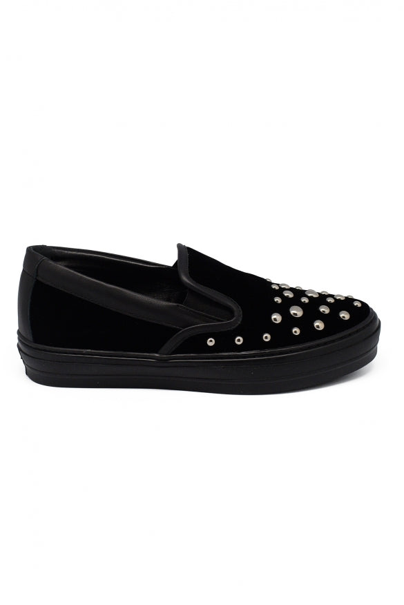 Salvatore Ferragamo Women Velvet Slip-On by Luosophy