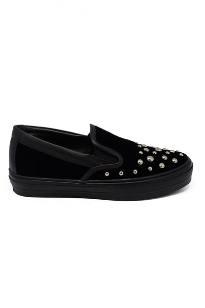 Salvatore Ferragamo Women Velvet Slip-On by Luosophy