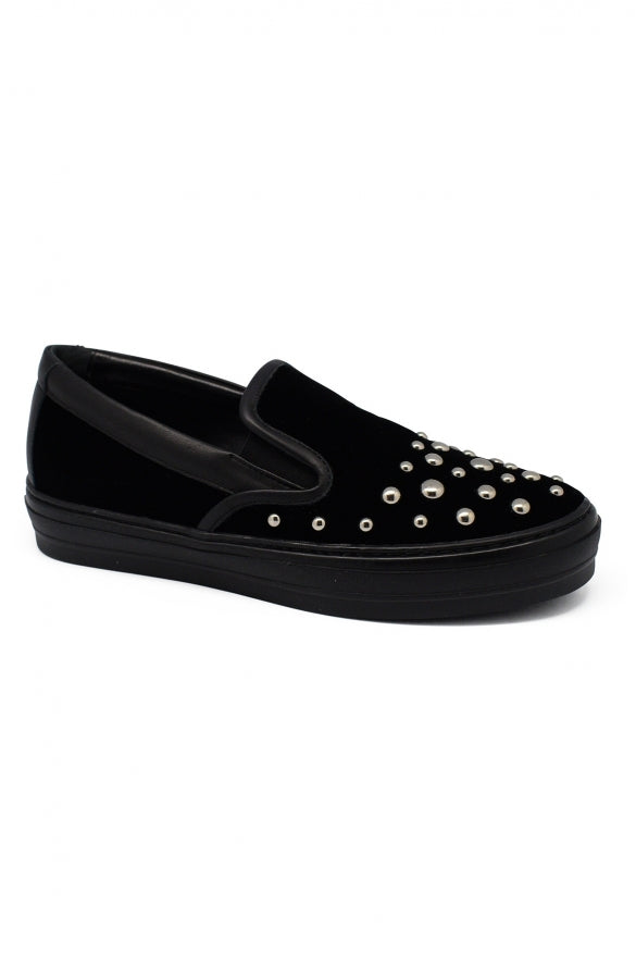 Salvatore Ferragamo Women Velvet Slip-On by Luosophy