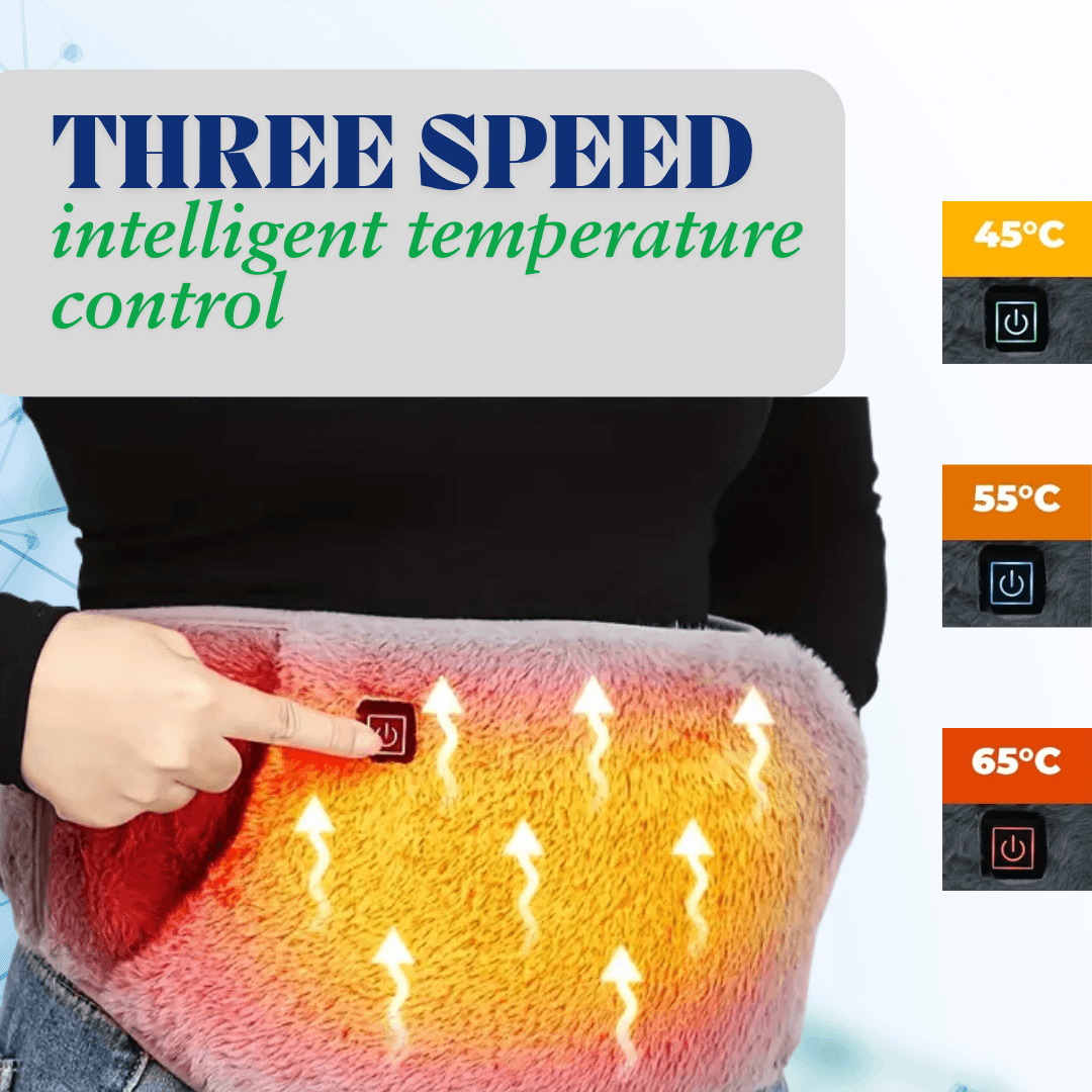 WarmEase™ Menstrual Heating Pad – Plush Comfort &amp; Soothing Support for Cramps Relief