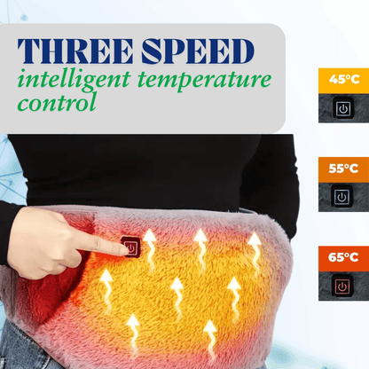 WarmEase™ Menstrual Heating Pad – Plush Comfort &amp; Soothing Support for Cramps Relief