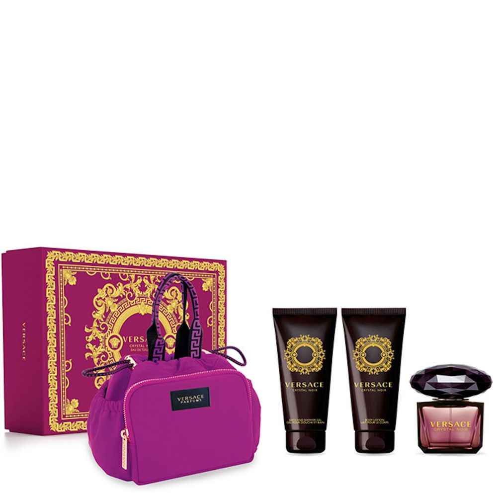 Versace Ladies Crystal Noir Edt Gift Set For Women