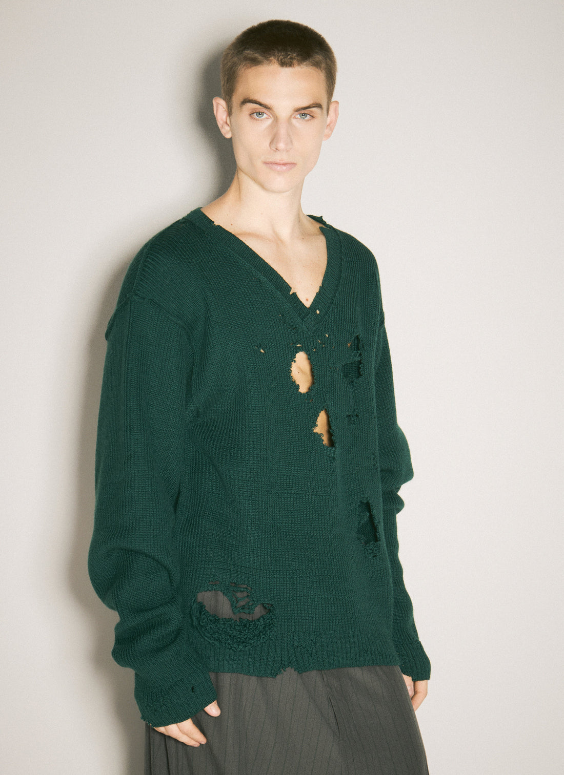 Vetements Men Destroyed Sweater by Luosophy