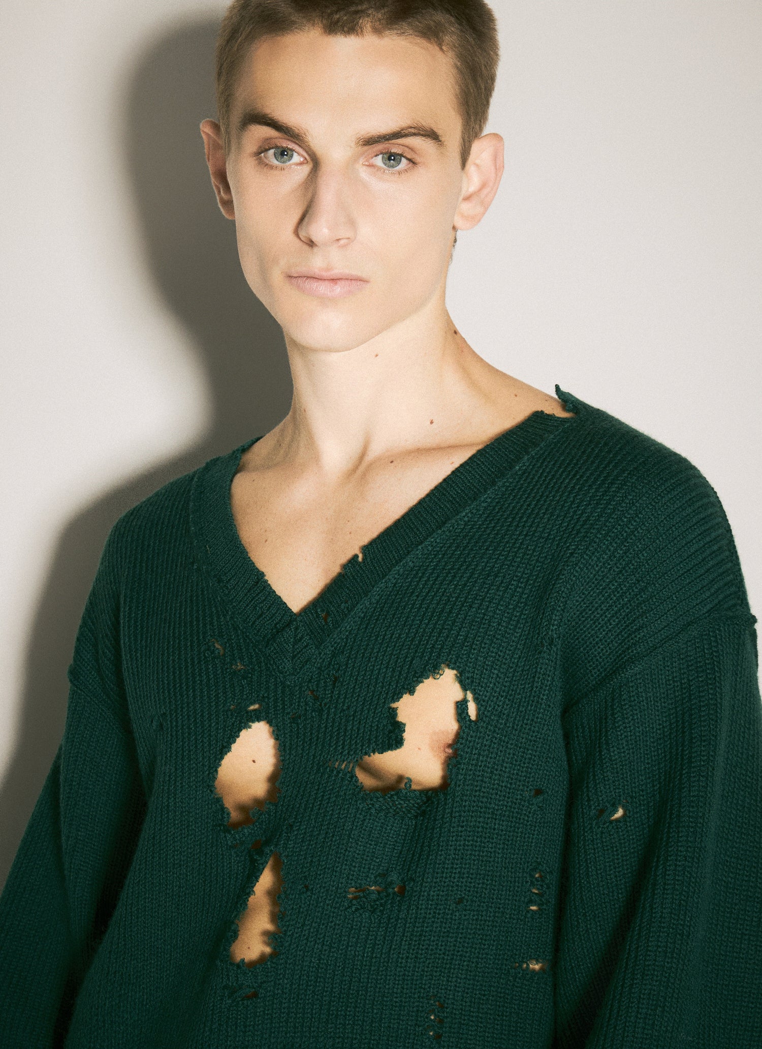 Vetements Men Destroyed Sweater by Luosophy