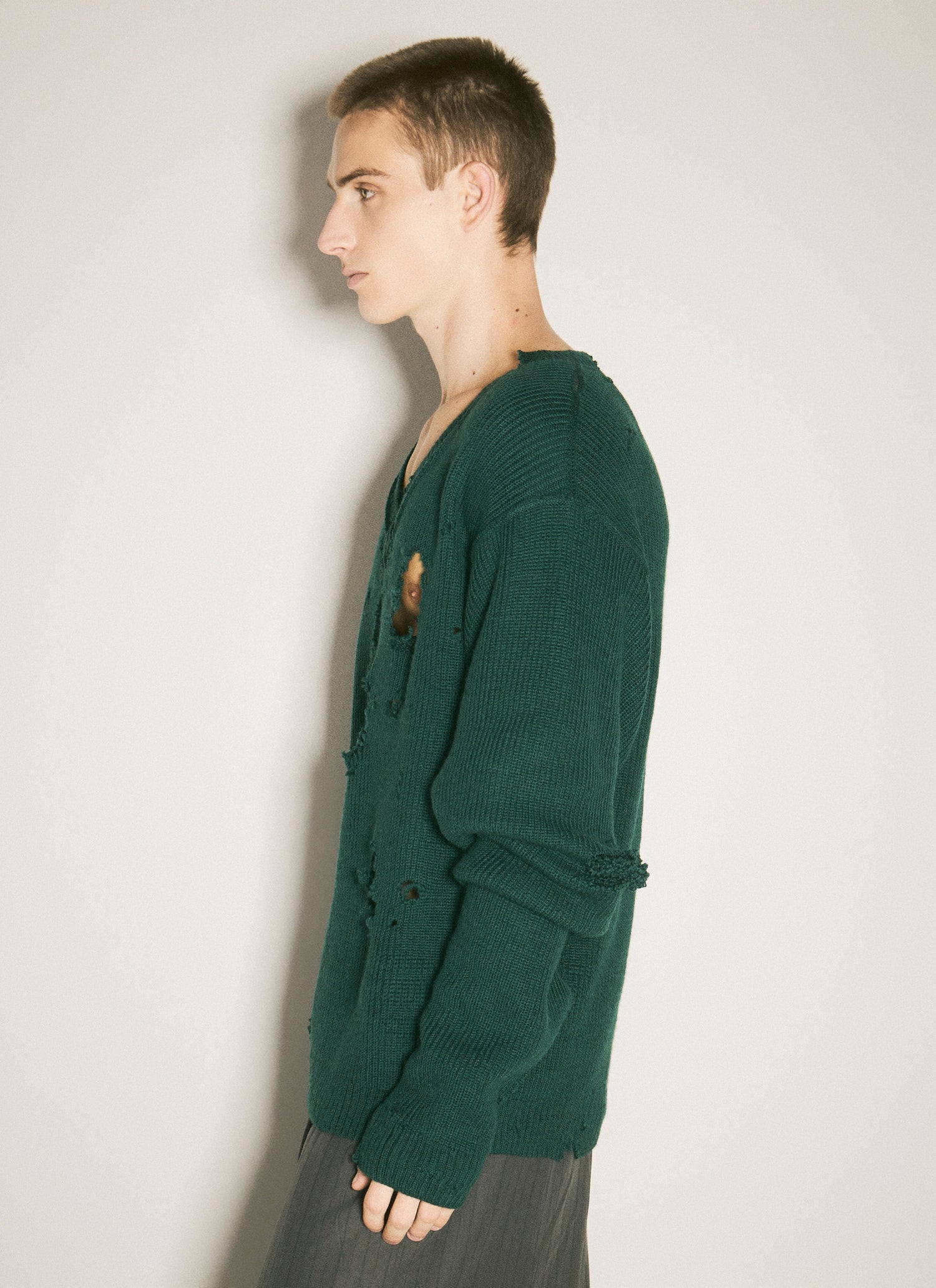 Vetements Men Destroyed Sweater by Luosophy