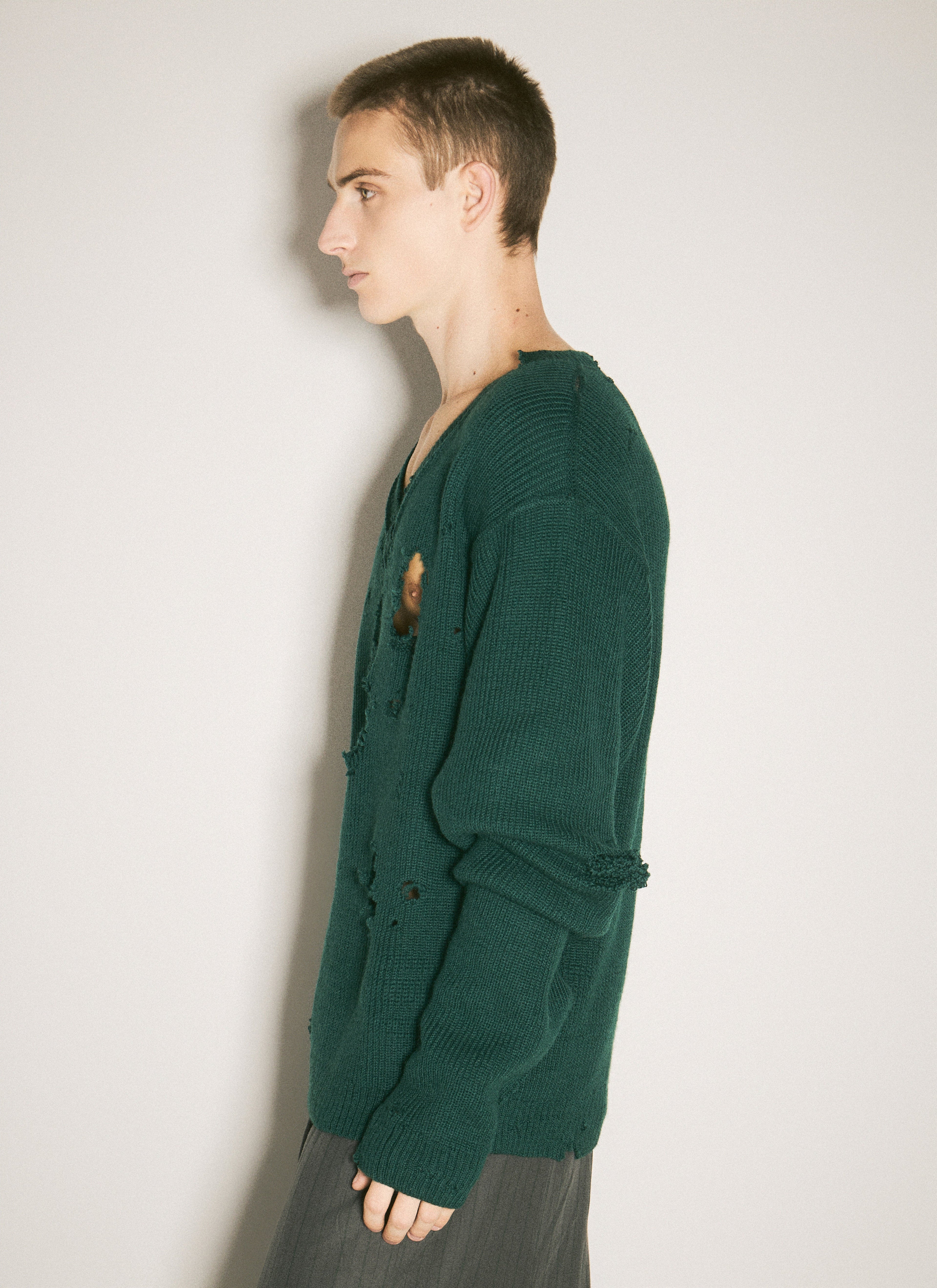 Vetements Men Destroyed Sweater by Luosophy
