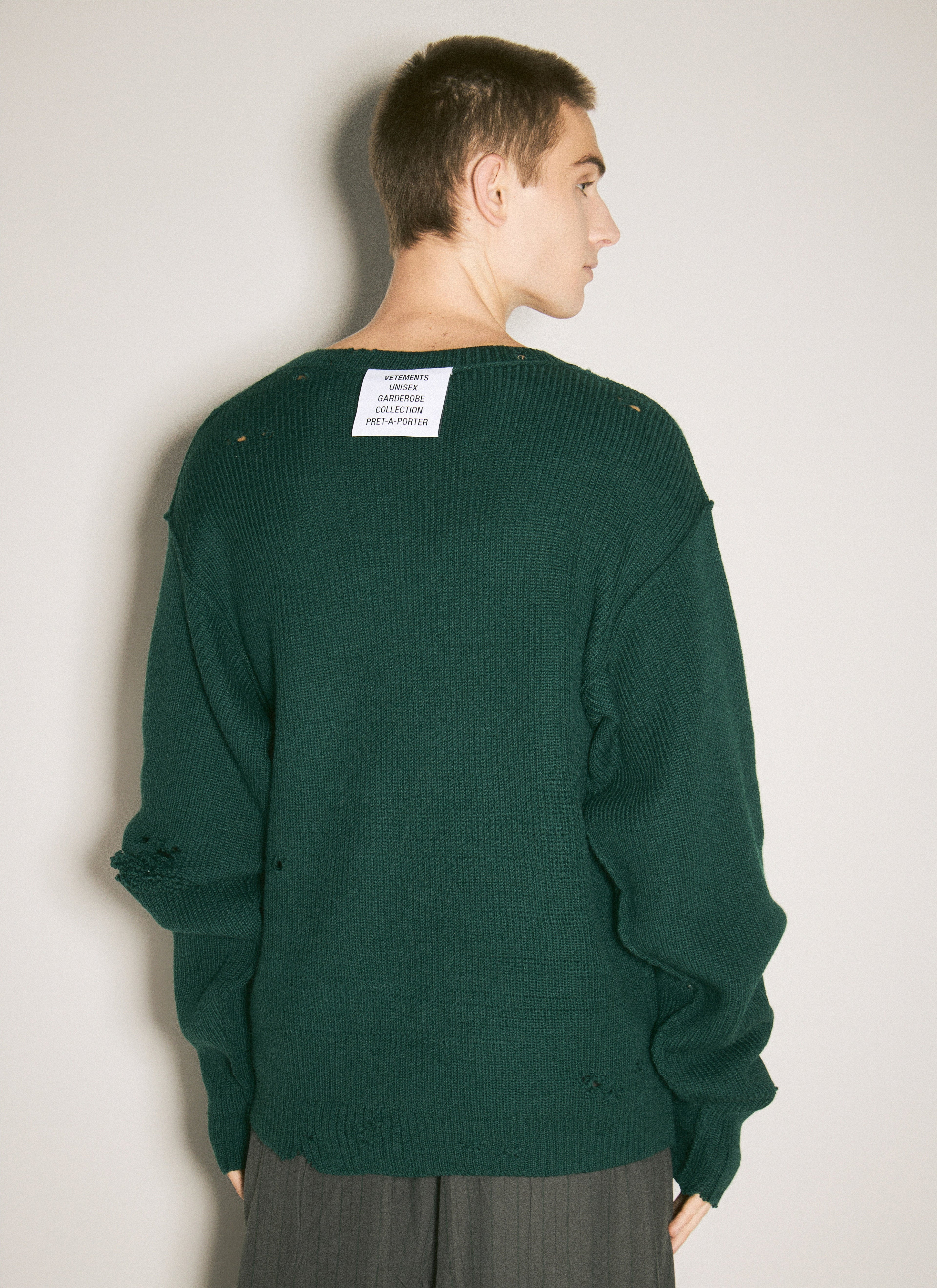Vetements Men Destroyed Sweater by Luosophy