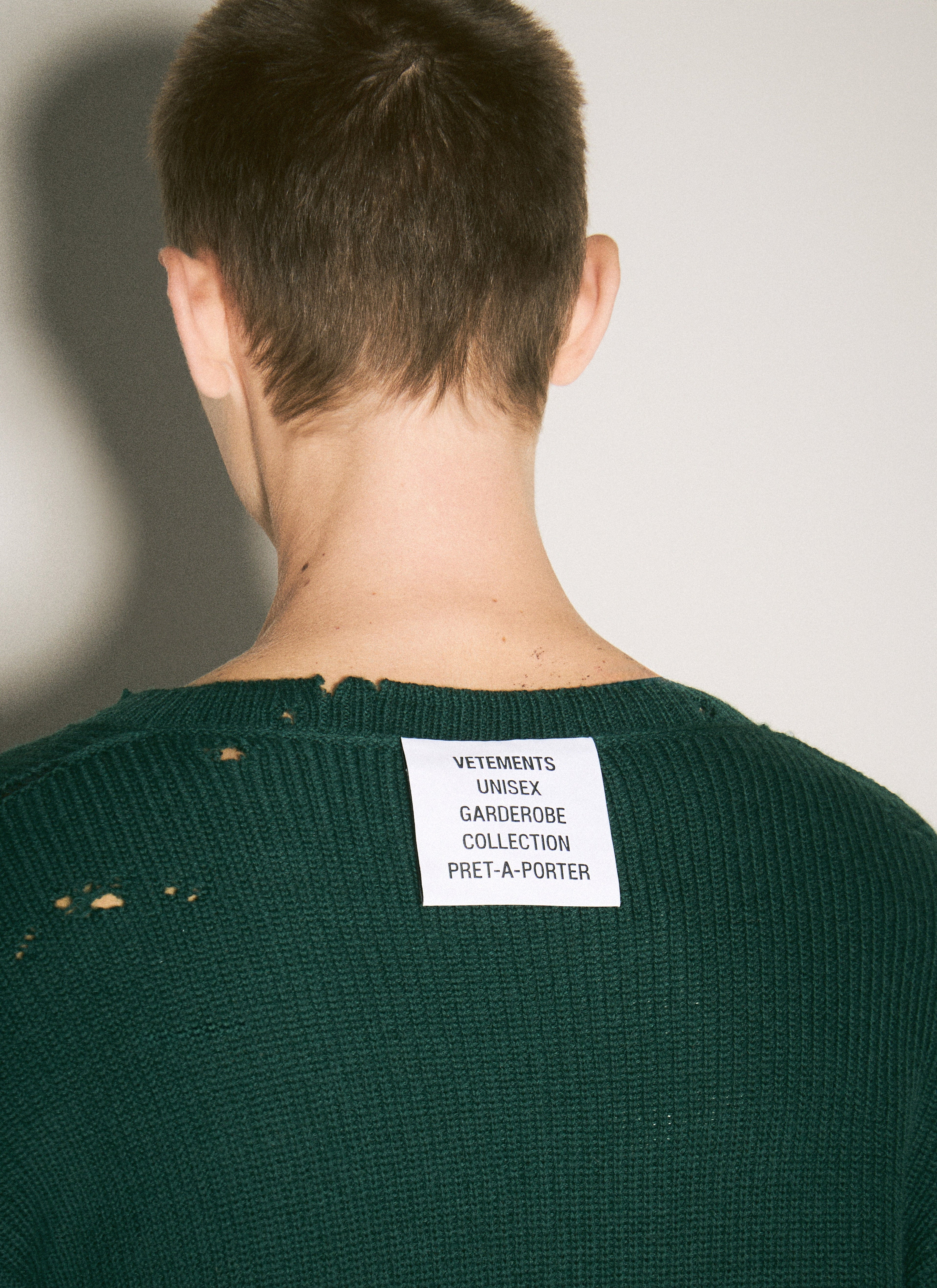 Vetements Men Destroyed Sweater by Luosophy