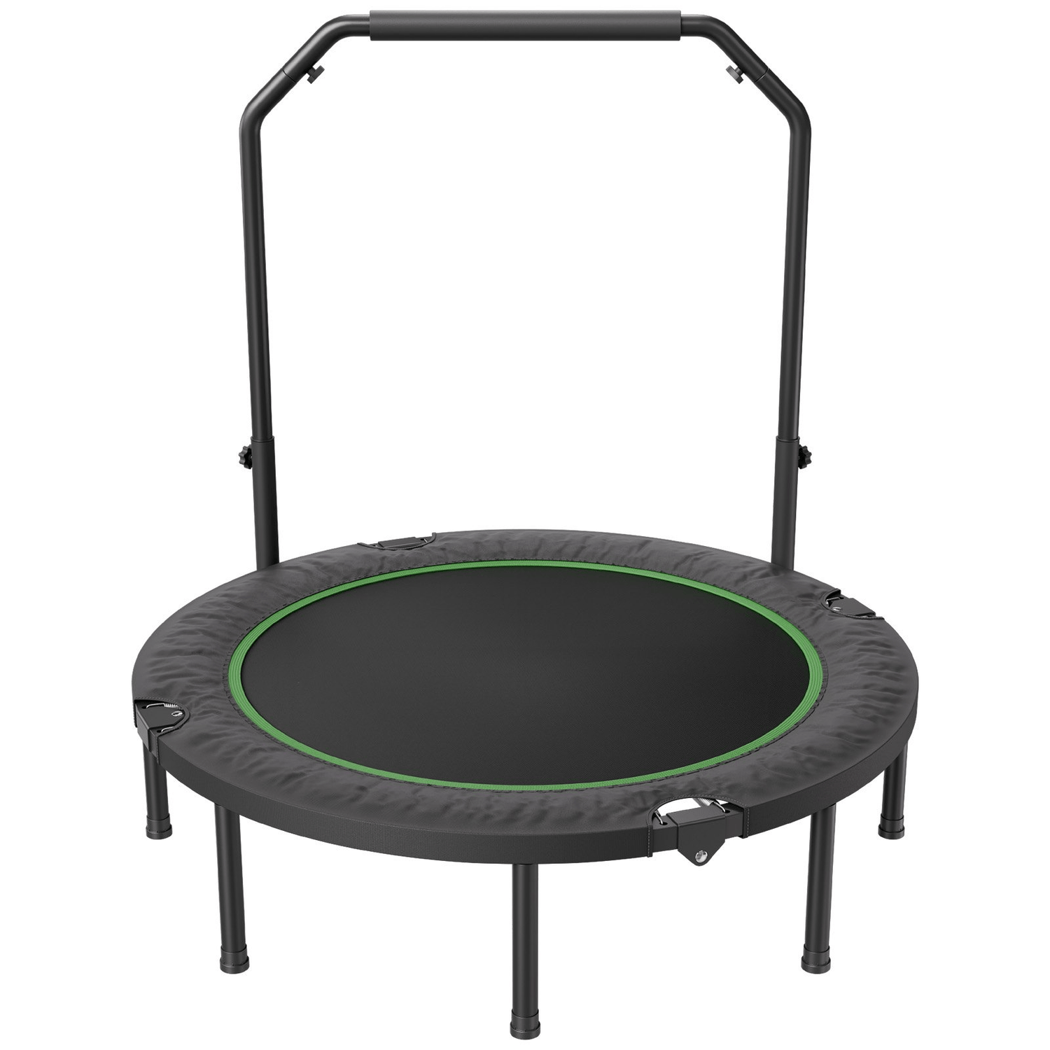 VEVOR 52" Foldable Mini Fitness Trampoline - 450 lbs Capacity &amp; Adjustable Handle - DestGlow