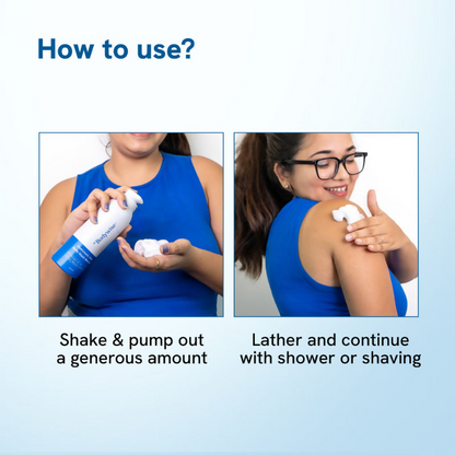 BeBodywise 1% Hyaluronic Acid Body Wash Mousse for Dull &amp; Dehydrated Skin