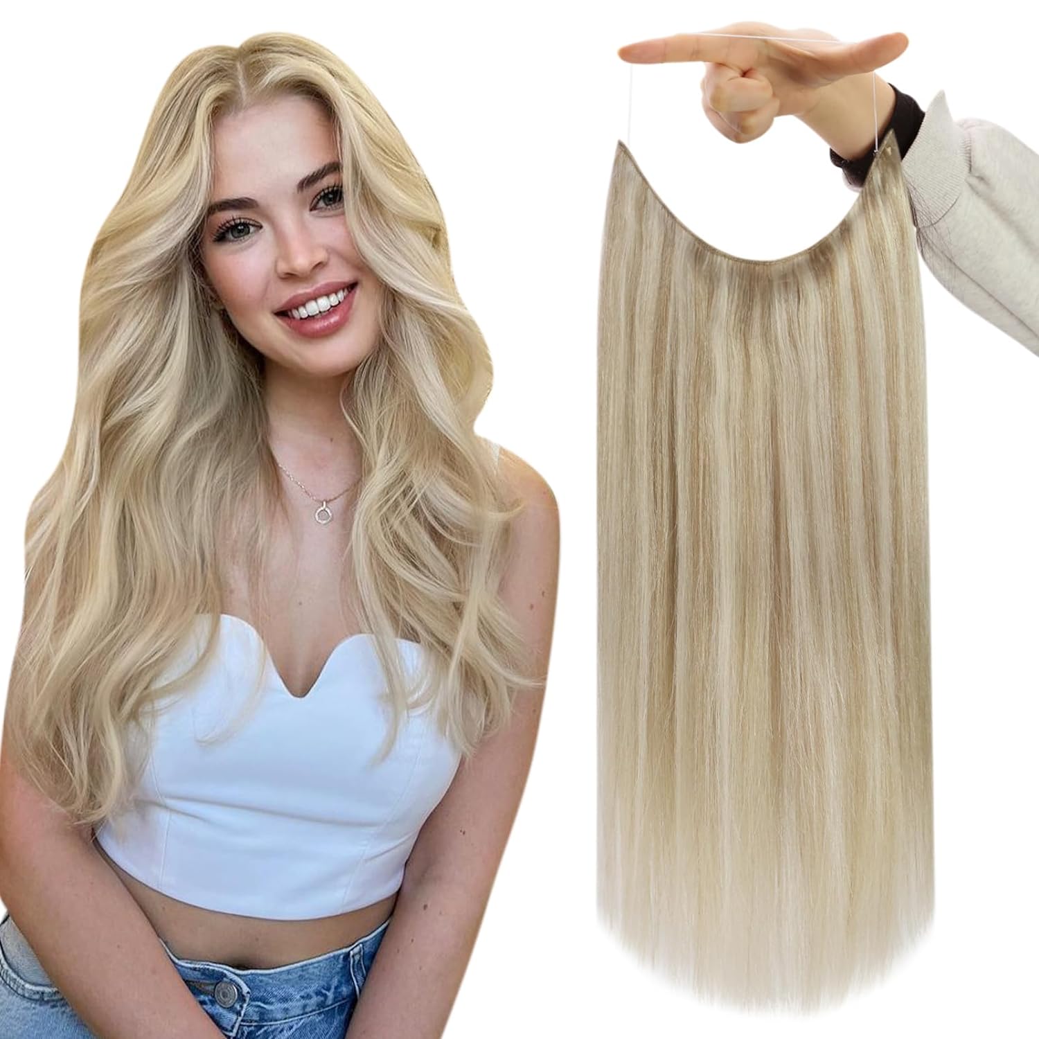 VIP BandX Halo / Silky Straight 24" with Clip