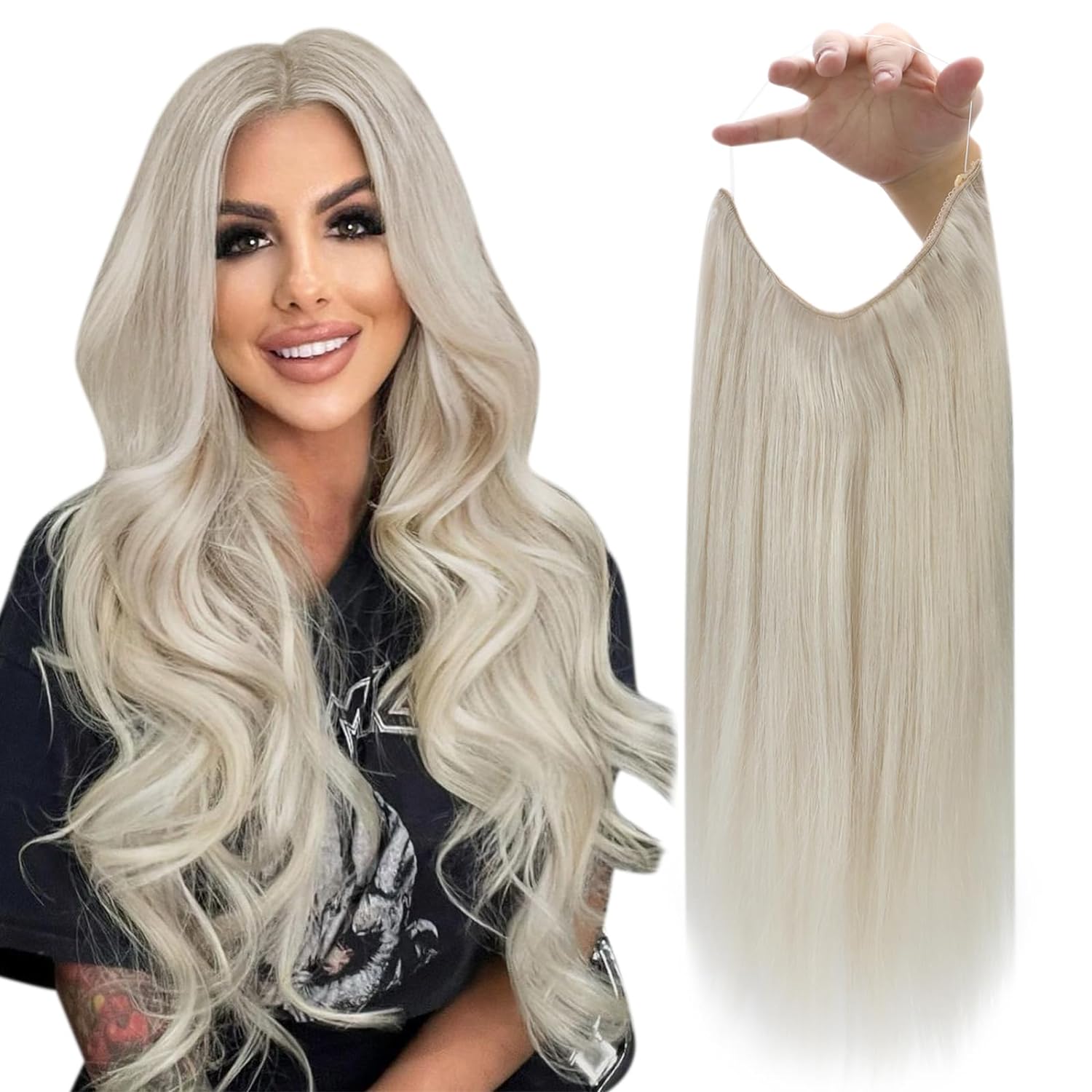 VIP BandX Halo / Silky Straight 24" with Clip