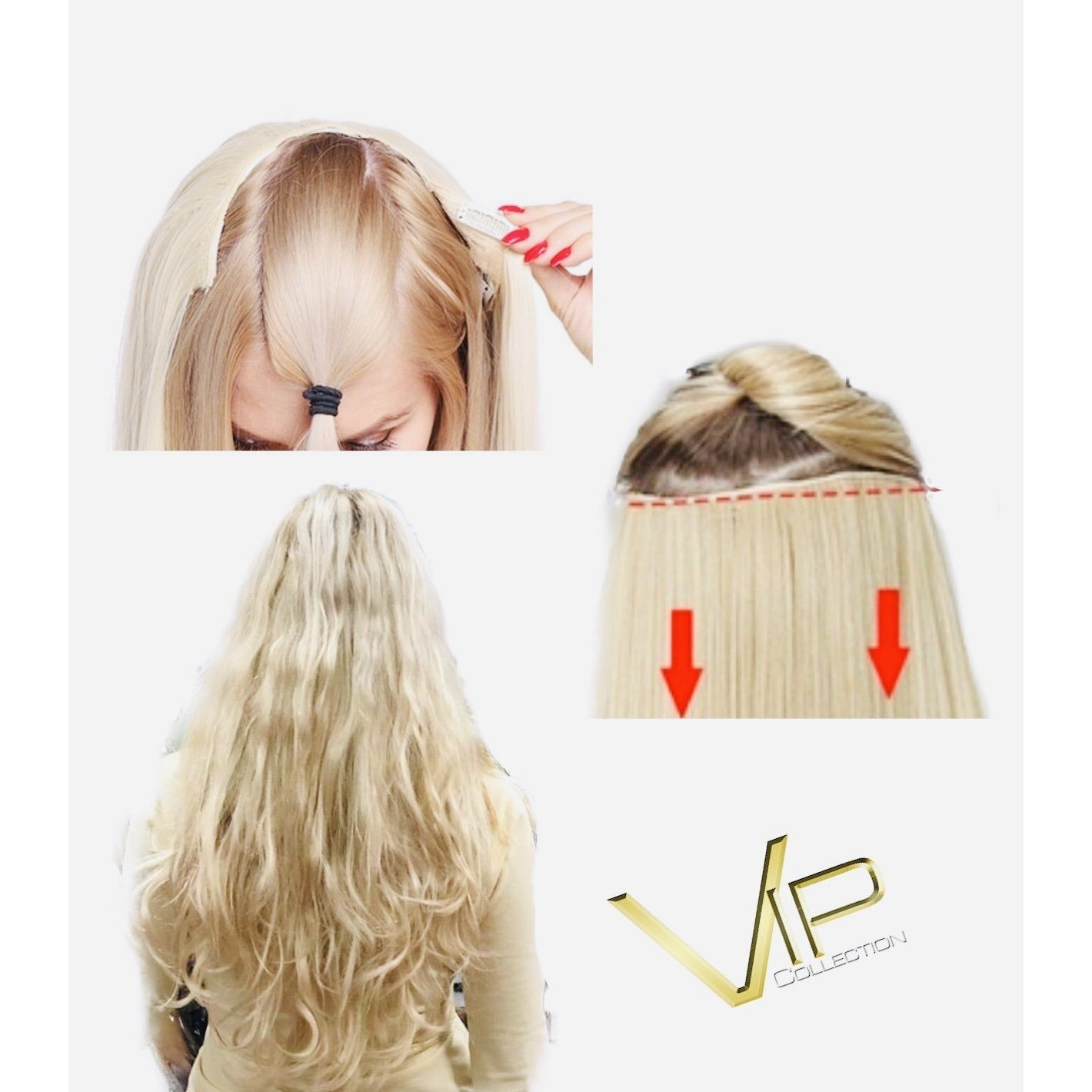 VIP Collection Synthetic Clip-In Extensions / Garnet