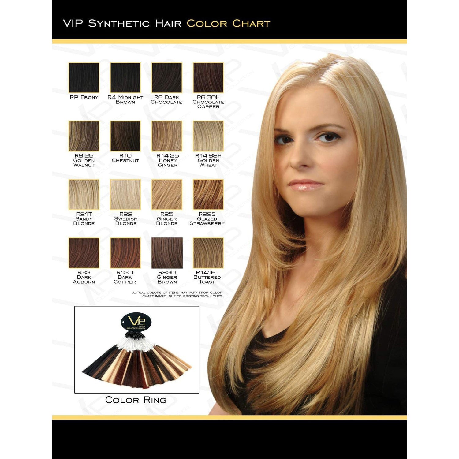 VIP Collection Synthetic Wig, Rose Style