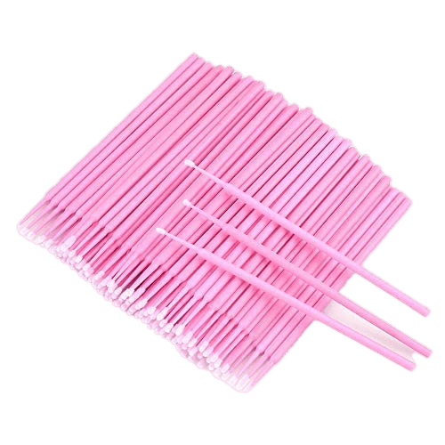 VIP Eyelash Micro Brushes, 100 pcs - DestGlow