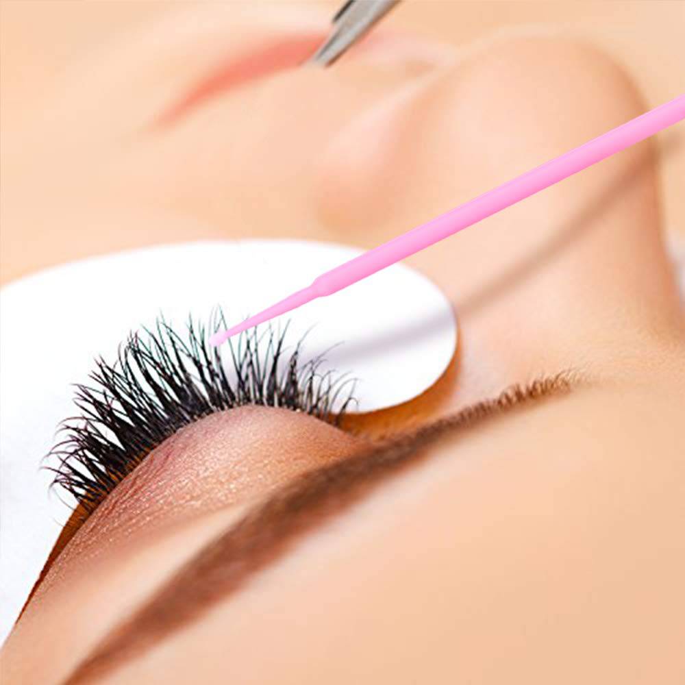 VIP Eyelash Micro Brushes, 100 pcs - DestGlow