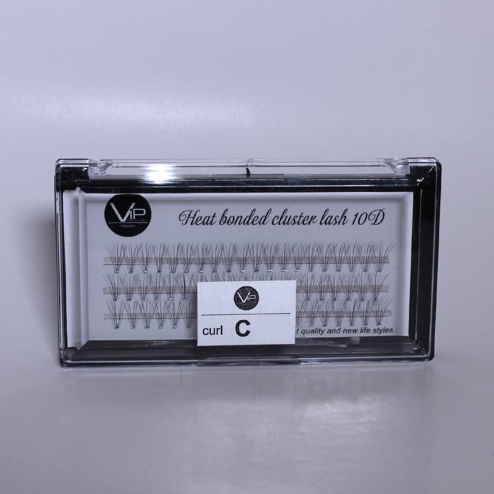 VIP Eyelashes Heat Bonded Cluster Lash 0.07mm 10D - DestGlow