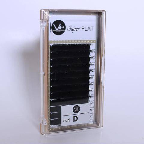 VIP Eyelashes Super Flat Extensions 12 Lines 0.15mm D Curl - DestGlow