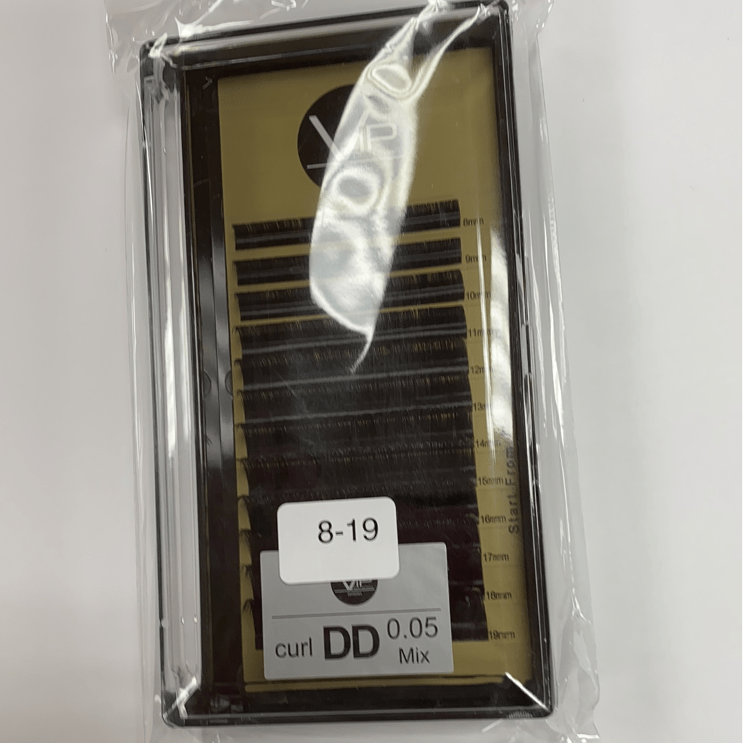 VIP Faux Mink Lash Extension 12 Lines DD Curl Mix 0.05 mm - DestGlow