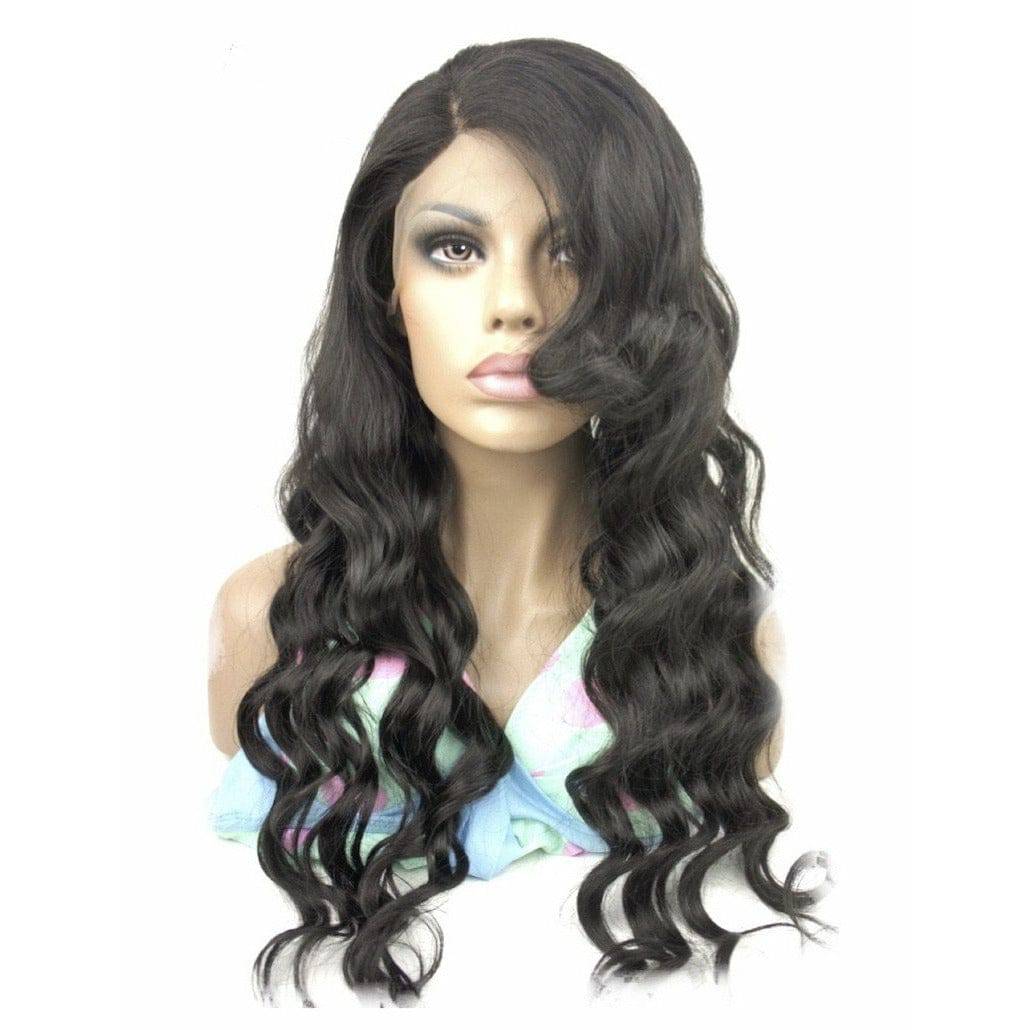 VIP - Full Lace Wig - 100% Human Hair Natural Black (180 density)Body Wave - DestGlow