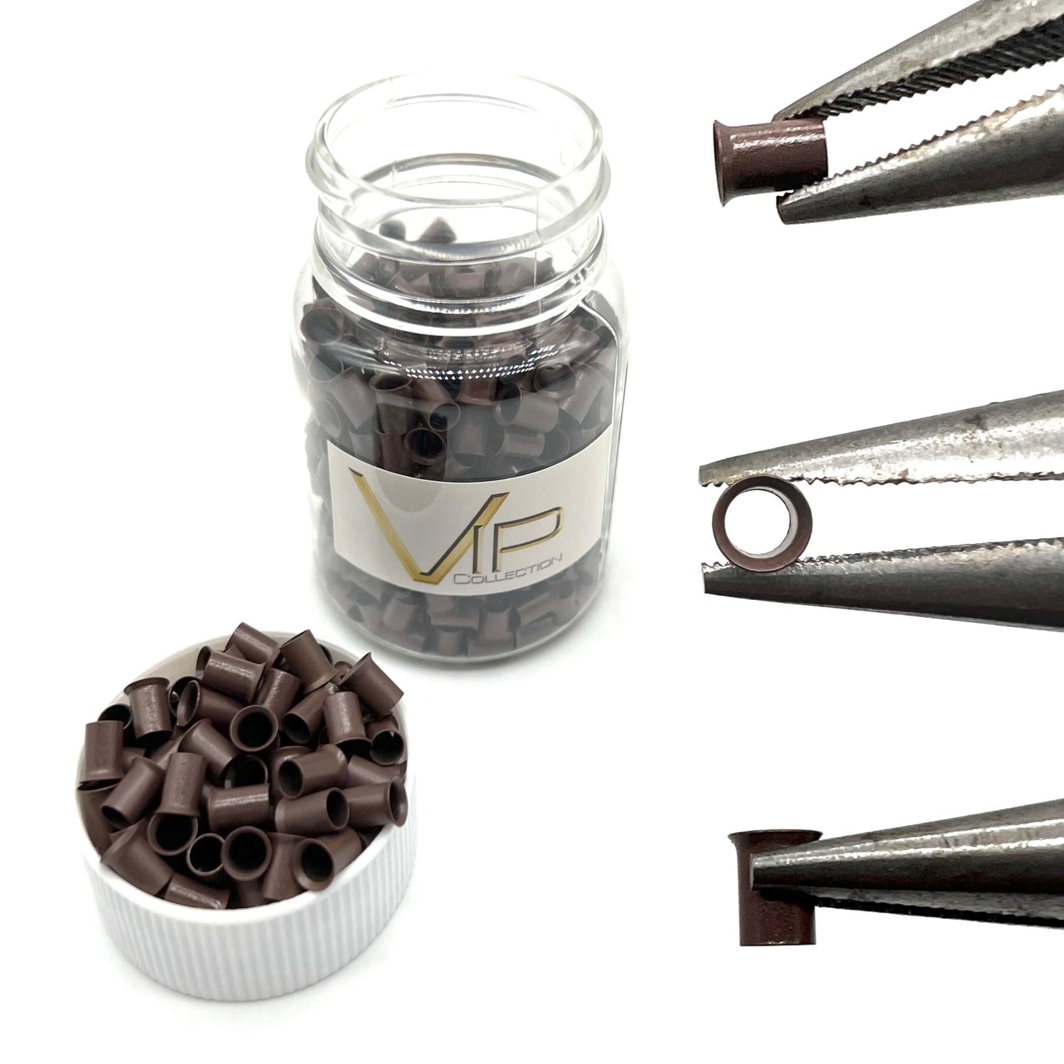 VIP Micro Rings - Tube Copper, 500 pcs