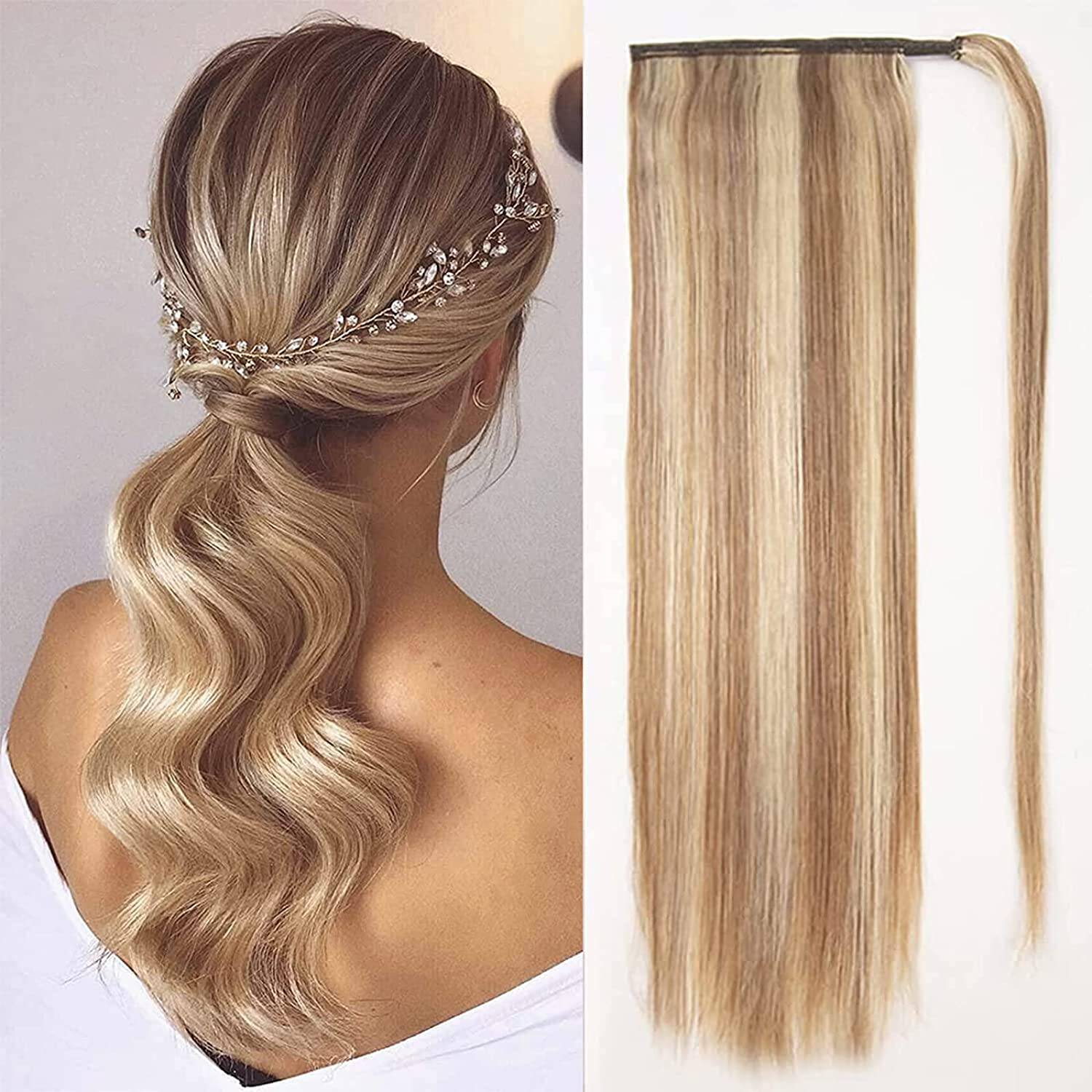 VIP Ponytail / Silky 18" 100% Human Hair