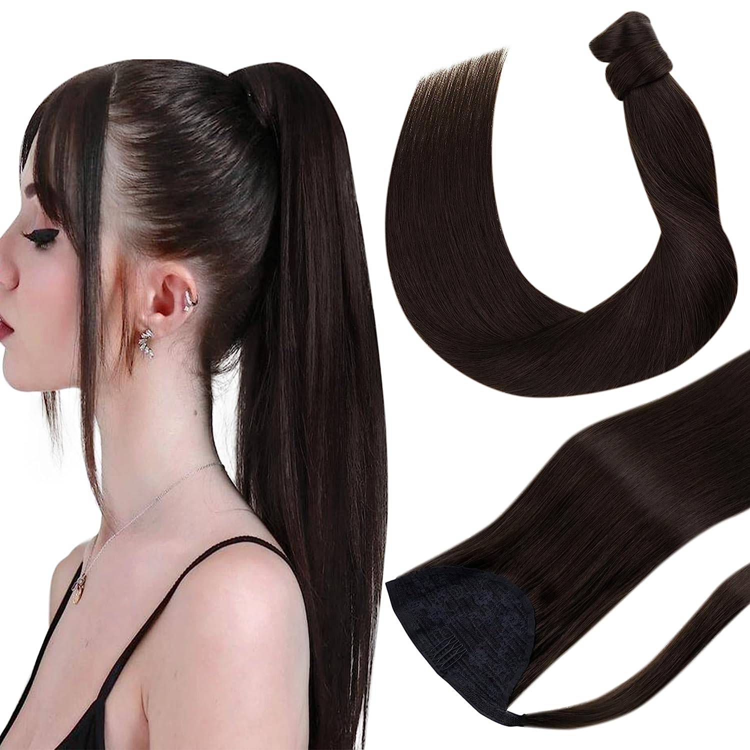 VIP Ponytail / Silky 18" 100% Human Hair