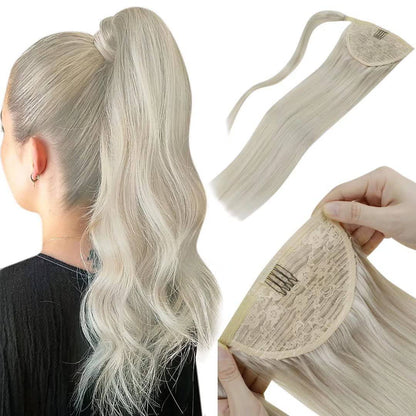 VIP Ponytail / Silky 18" 100% Human Hair