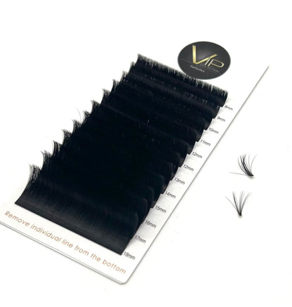 VIP Quick Fan Lash Extensions, 12 Lines 0.07 C Curl