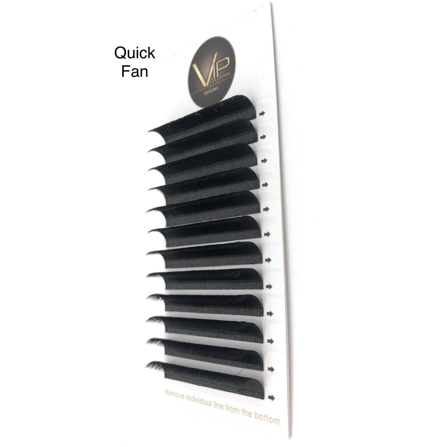VIP Quick Fan Lash Extensions, 12 Lines 0.07 D Curl