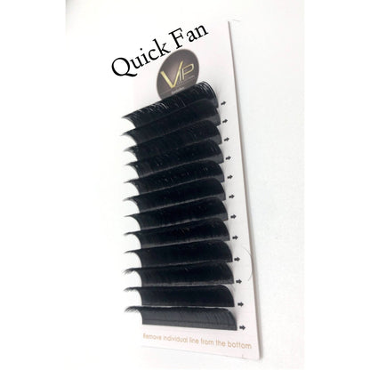 VIP Quick Fan Lash Extensions, 12 Lines 0.07 D Curl