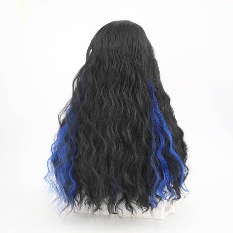 VIP Synthetic Lace Front Wig, 24", Color 1B-Blue